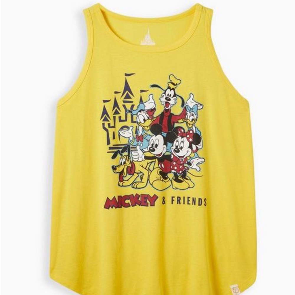 Disney Mickey & Friends Tank - Triblend Jersey Yellow
